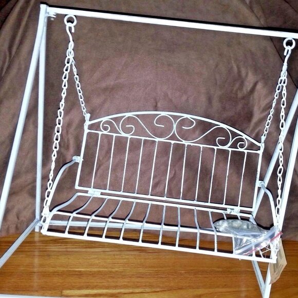 VTG Metal Doll Swing By HANNA'S Handiwork Collection gift to children/Home Decor - Picture 10 of 13